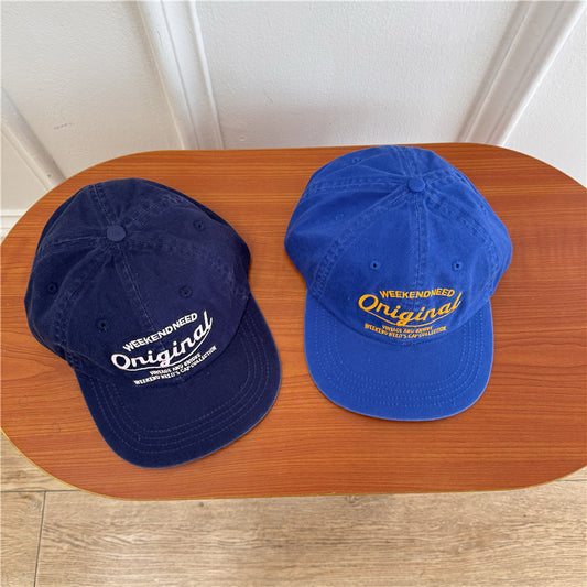 Assorted Colors Retro Hip Hop Soft Top Flat Eaves Cap Women Look Small