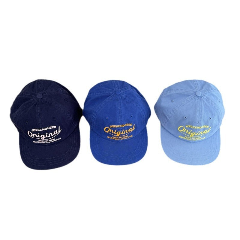 Assorted Colors Retro Hip Hop Soft Top Flat Eaves Cap Women Look Small