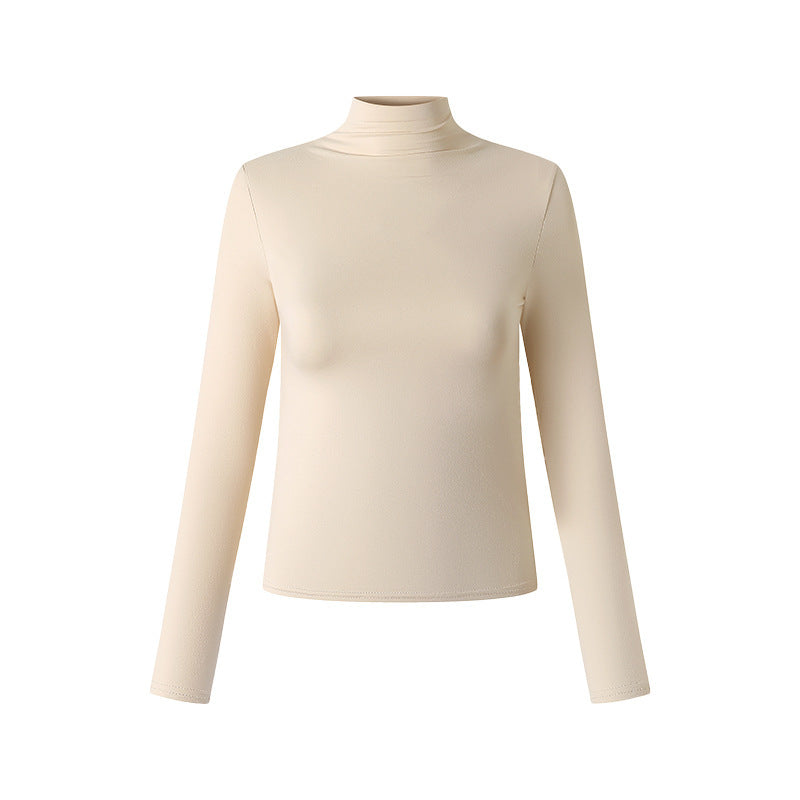 Slim Fit Warm Outer Wear Long-sleeved T-shirt Top